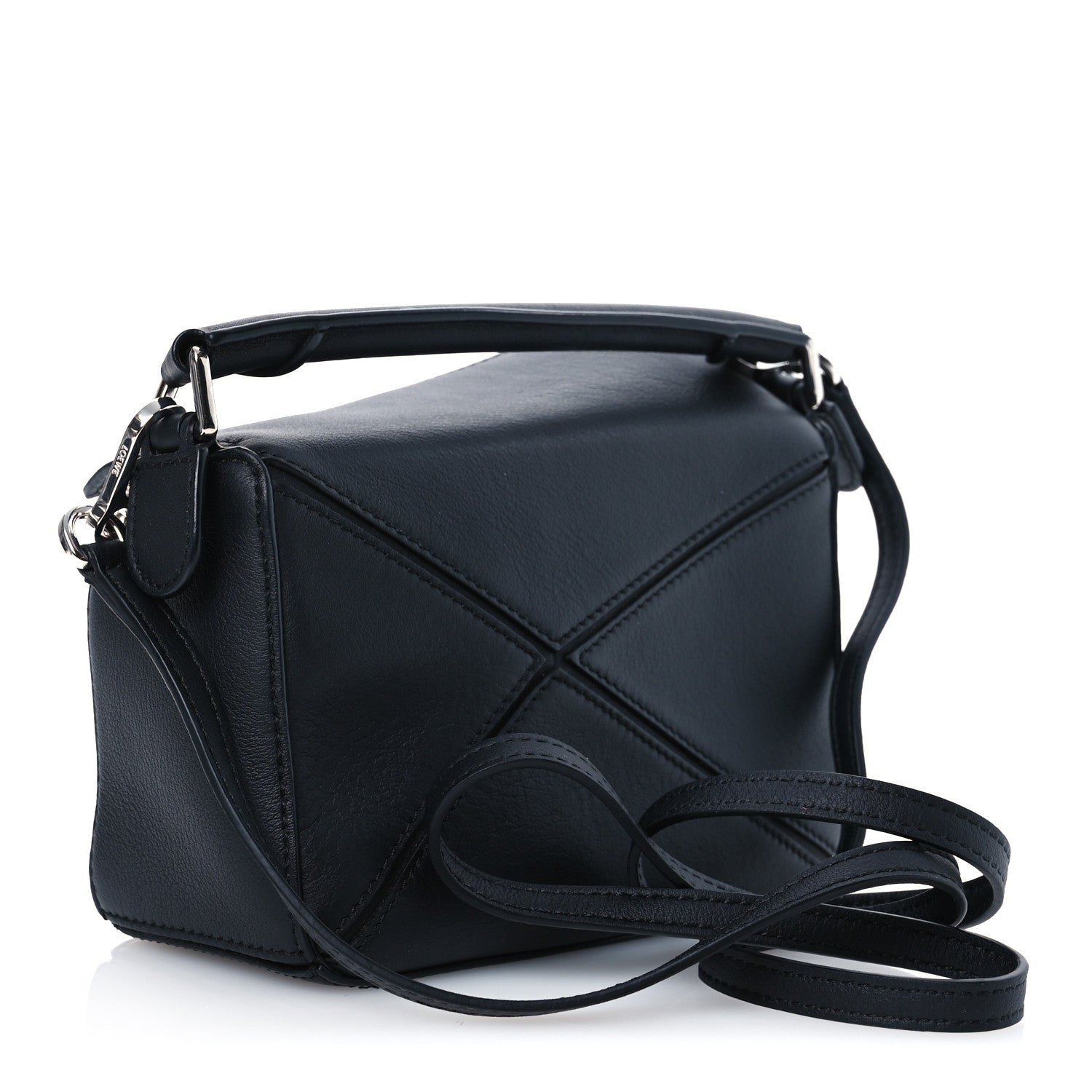 Loewe Calfskin Mini Puzzle Bag Black 3 of 13