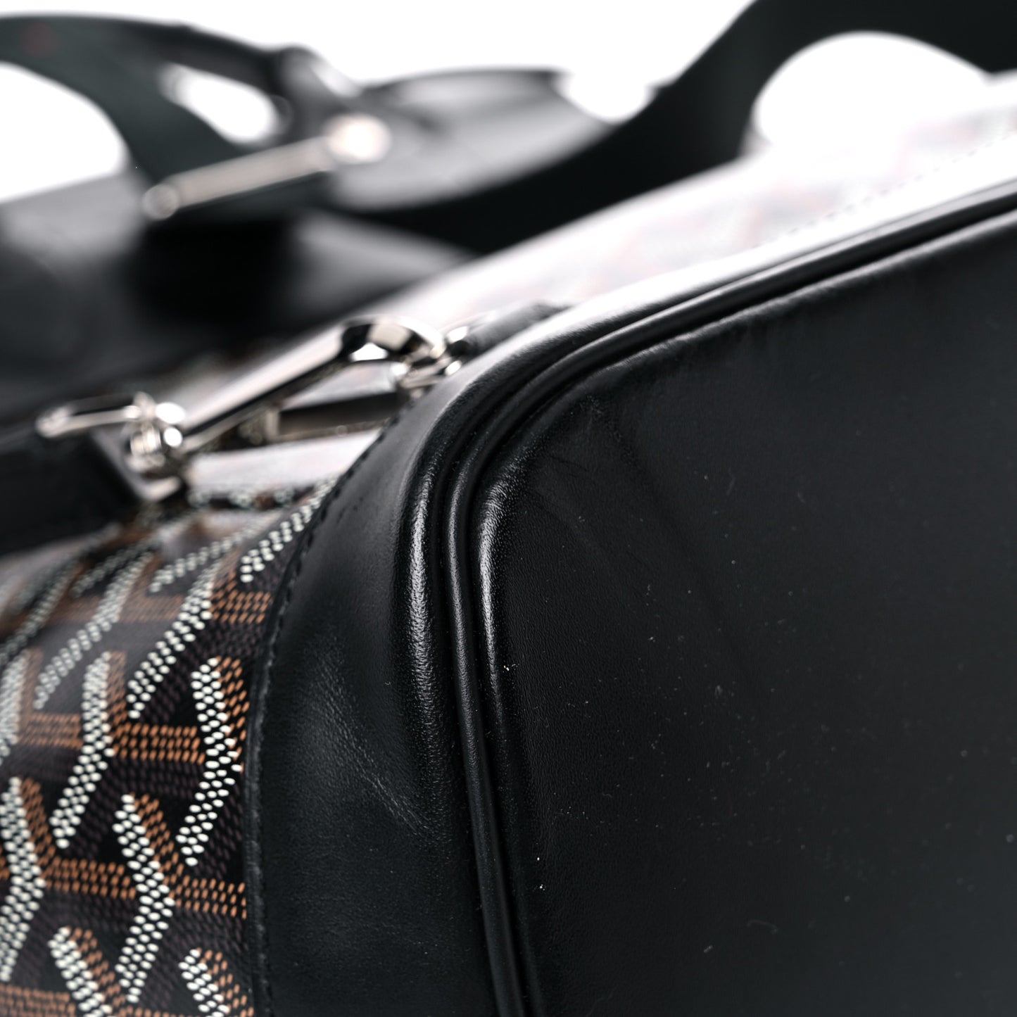 Goyardine Calfskin Alpin MM Backpack Black