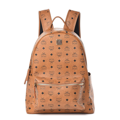 MCM Visetos Medium Stark Backpack Cognac 1 of 12