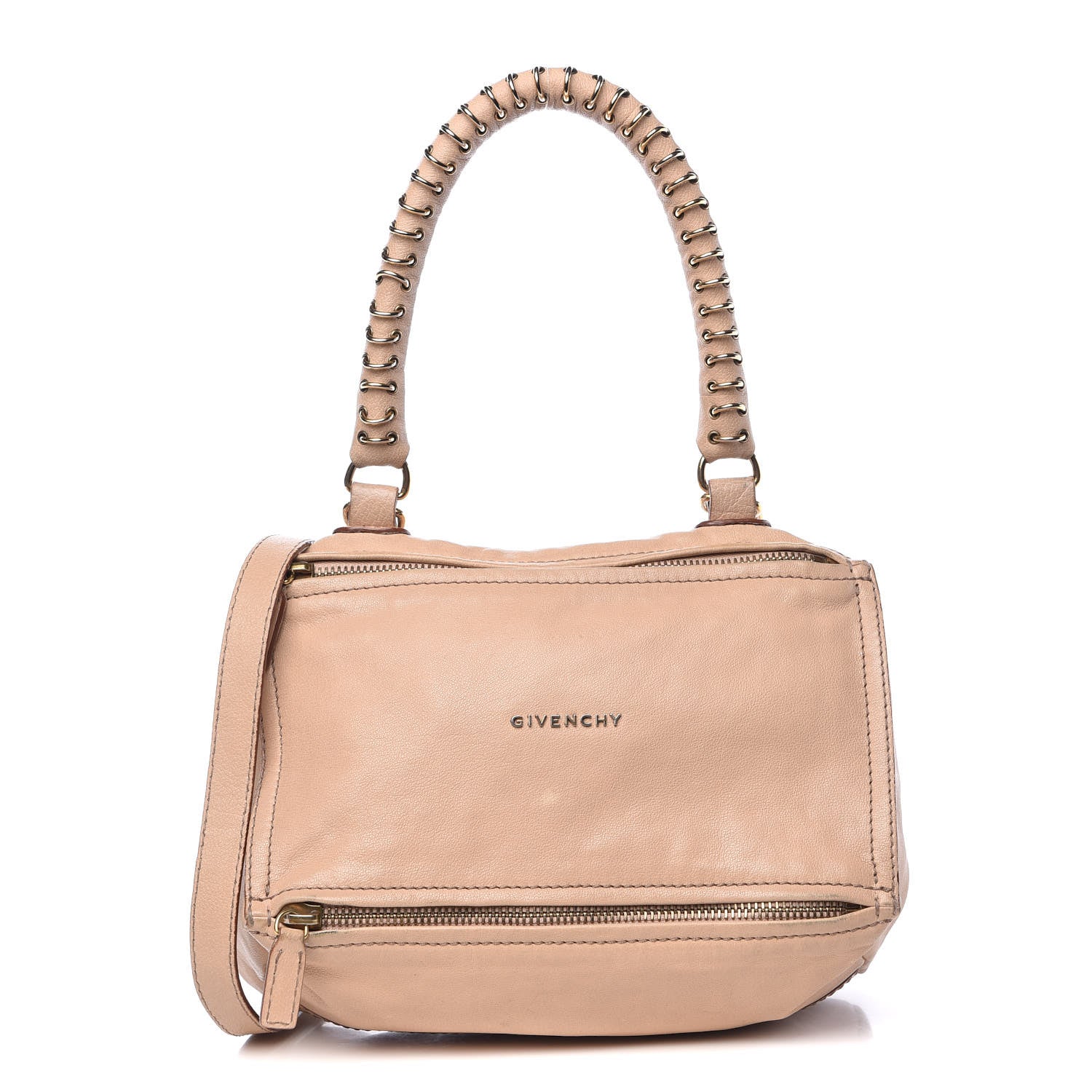 Givenchy Sugar Goatskin Small Metal Ring Pandora Beige 1 of 23