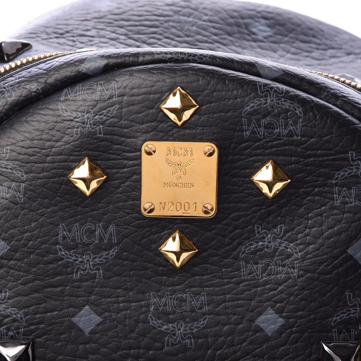 Visetos Studded Medium Stark M Backpack Black