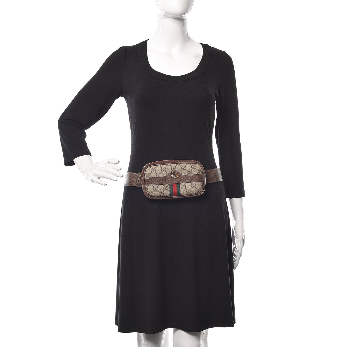 GG Supreme Monogram Web Mini Ophidia GG Bag Brown