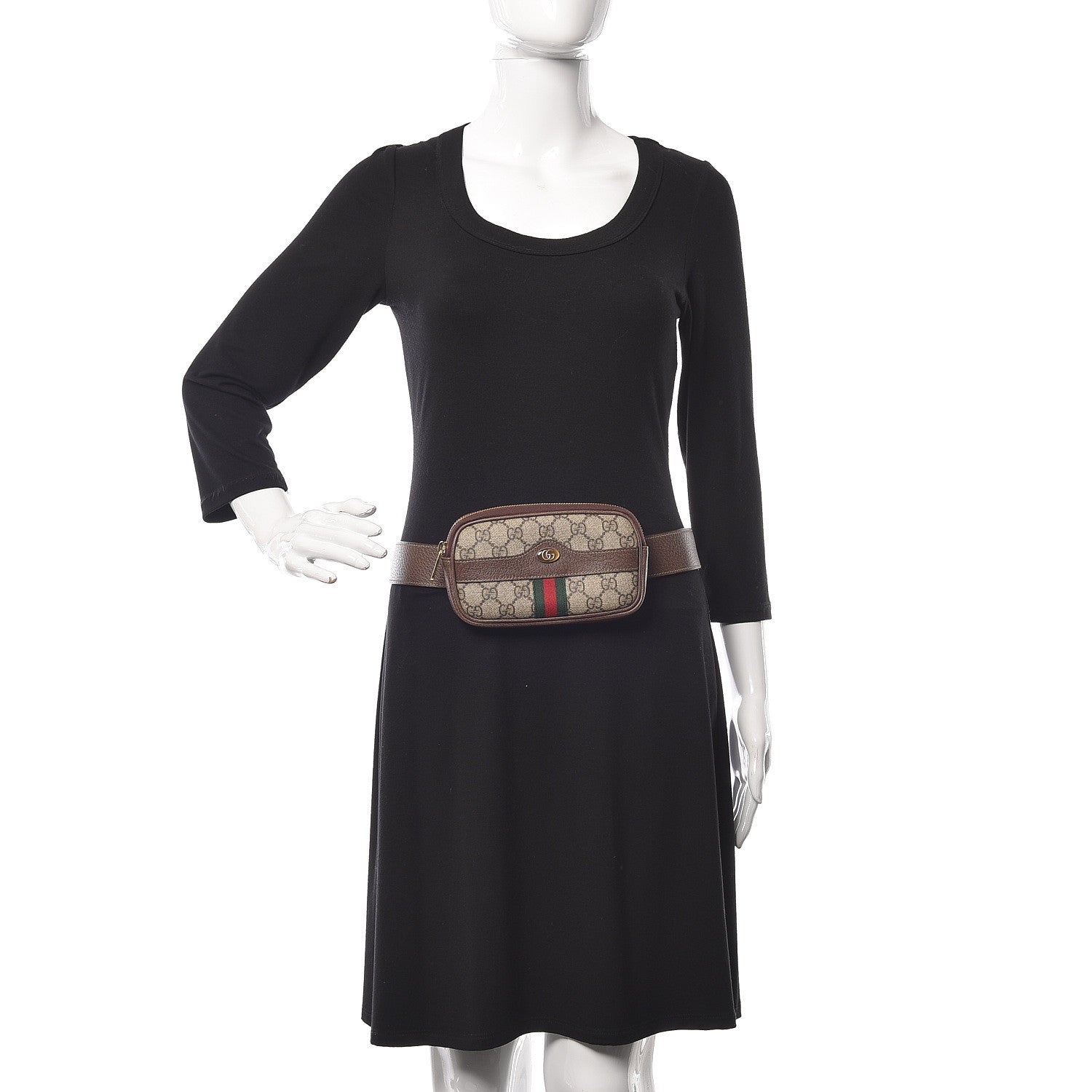 Gucci GG Supreme Monogram Web Mini Ophidia GG Bag Brown 2 of 13