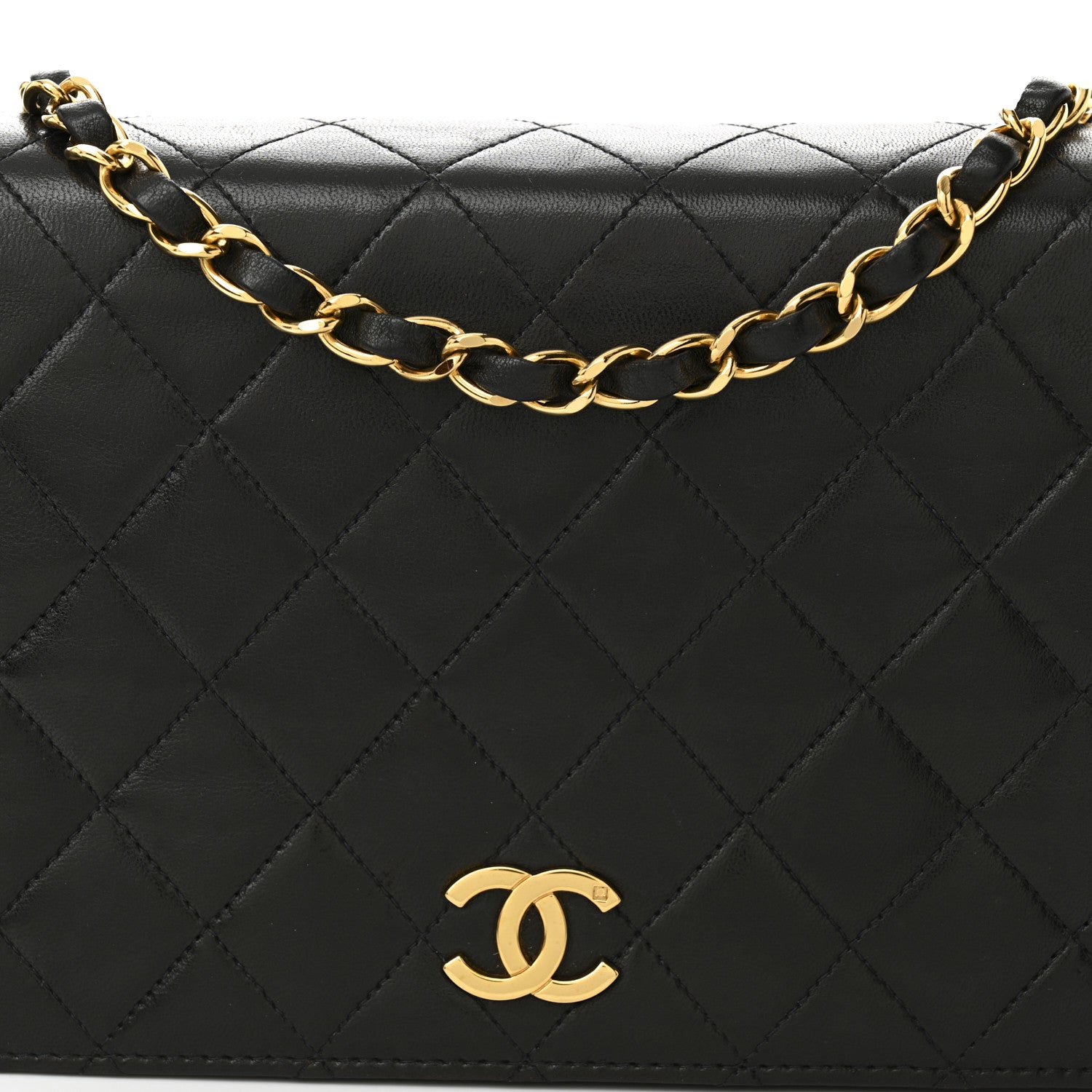 Chanel Lambskin Quilted Small Single Flap Bag Black 9 of 12