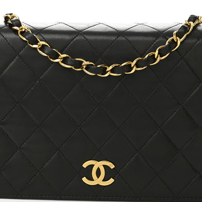 Chanel Lambskin Quilted Small Single Flap Bag Black 9 of 12