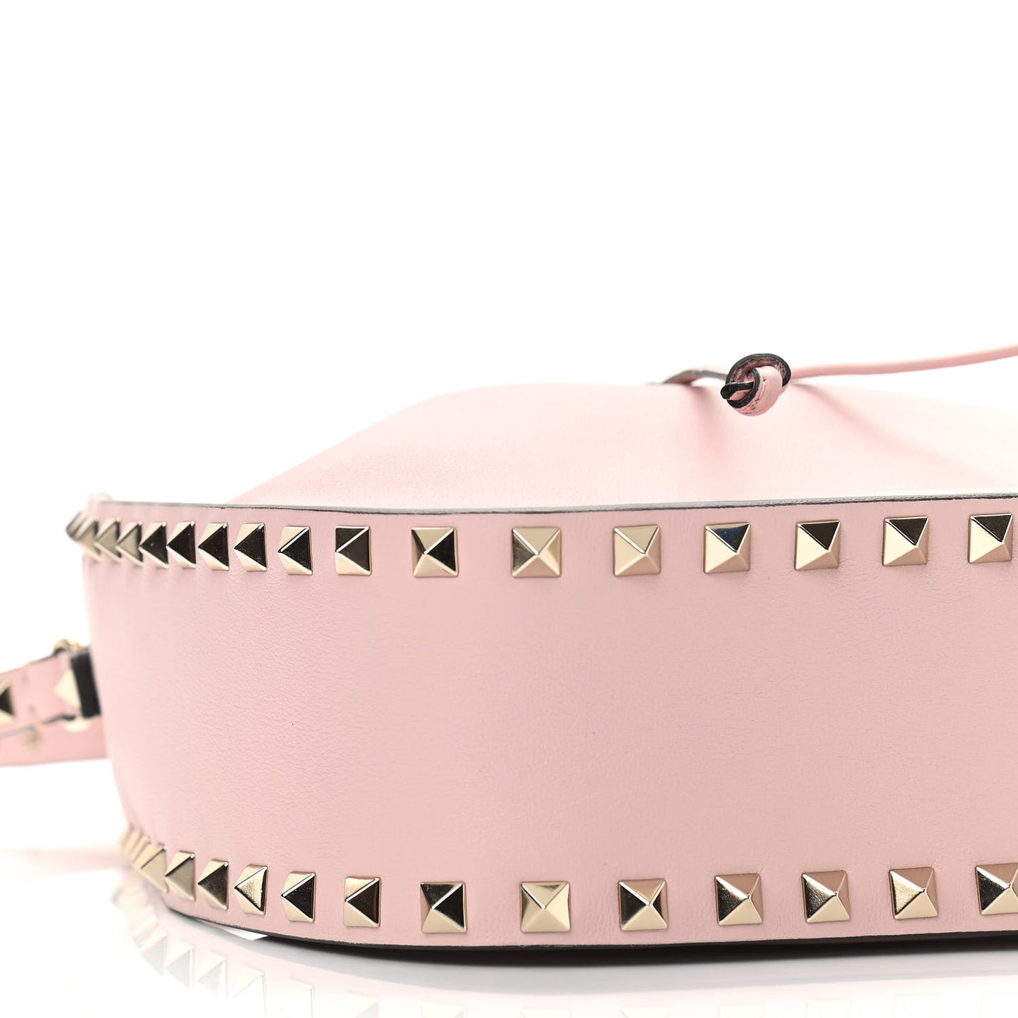 Vitello Rockstud Bucket Bag Water Rose