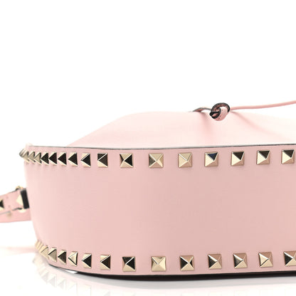 Valentino Garavani Vitello Rockstud Bucket Bag Water Rose 8 of 9