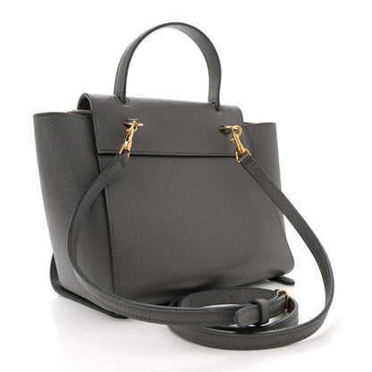 Celine Grained Calfskin Nano Belt Bag Grey 3 of 12