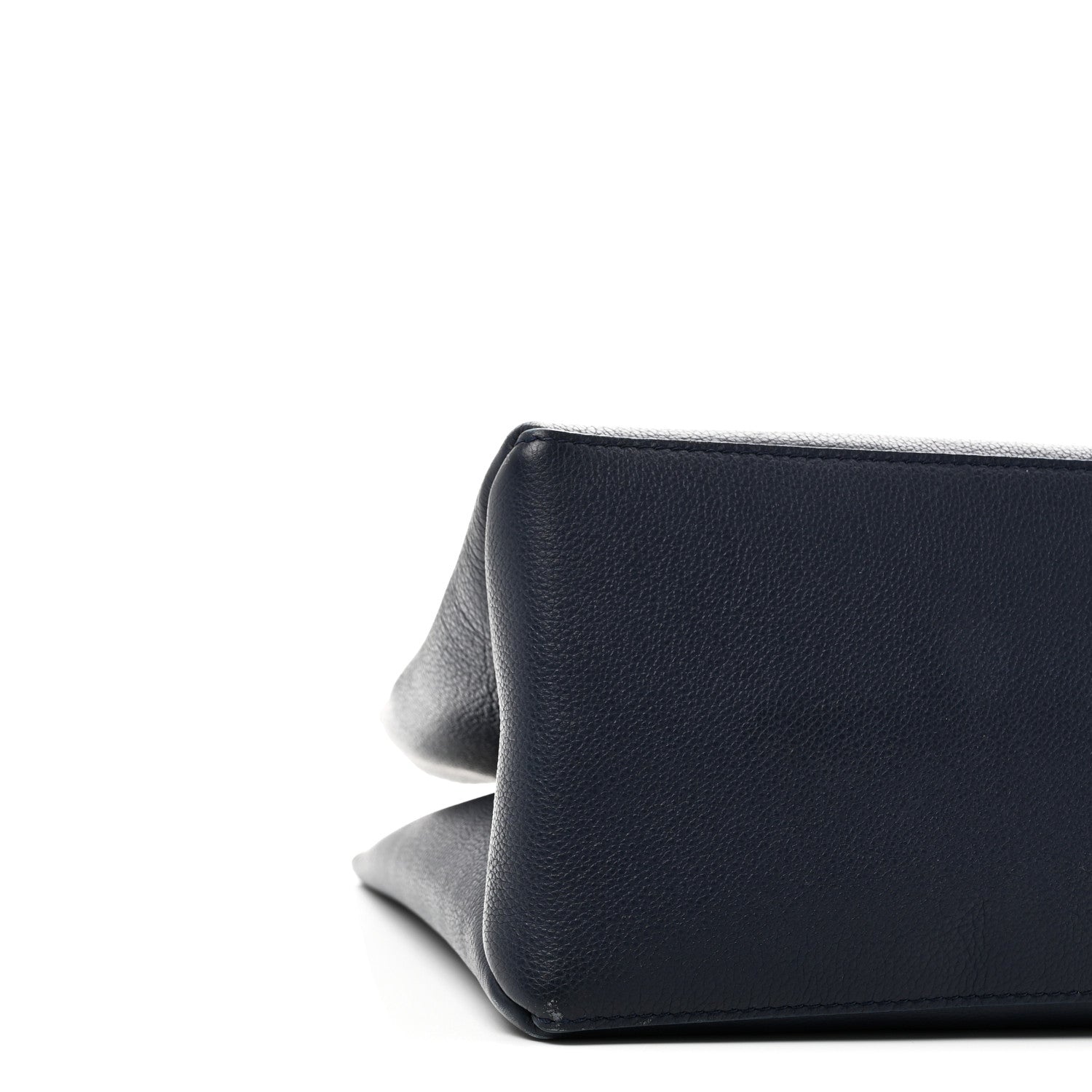 Louis Vuitton Grained Calfskin Lockme Shopper Navy 8 of 9