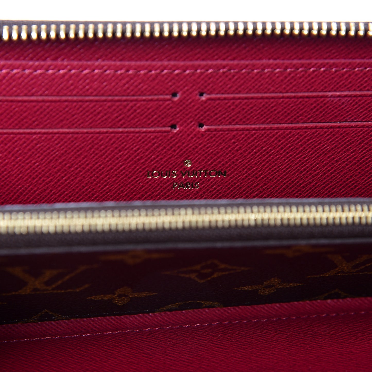 Monogram Clemence Wallet Fuchsia