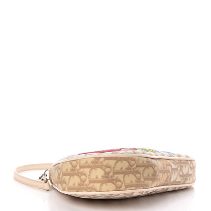 Christian Dior Monogram Vintage Flowers Mini Saddle Bag Beige 4 of 9