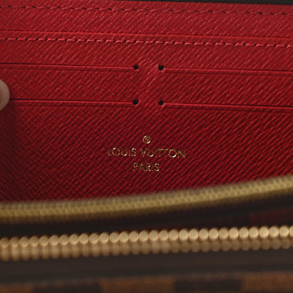 Louis Vuitton Damier Ebene Clemence Wallet Cherry 6 of 6