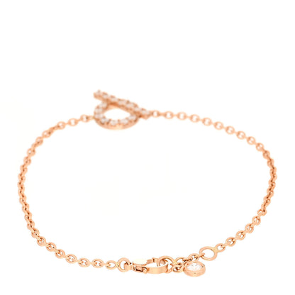 Hermes 18K Rose Gold Diamond Finesse Bracelet ST 2 of 4