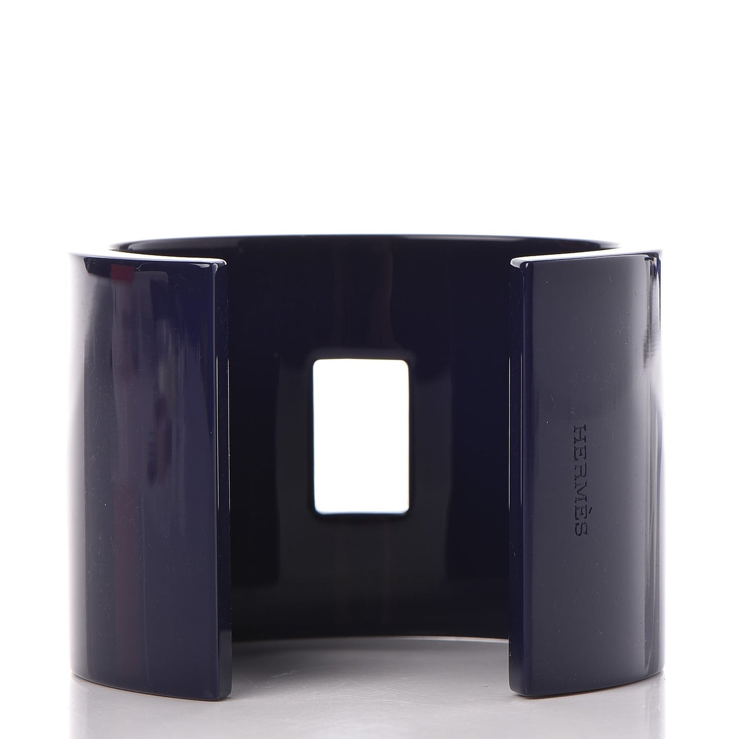Lacquered Wood Pixel Bracelet M Bleu Nuit Parme