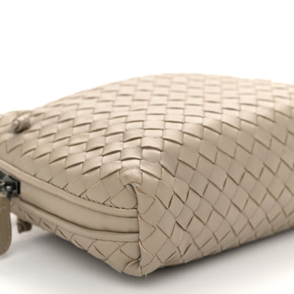 Bottega Veneta Nappa Intrecciato Nodini Crossbody Messenger Steel 10 of 12