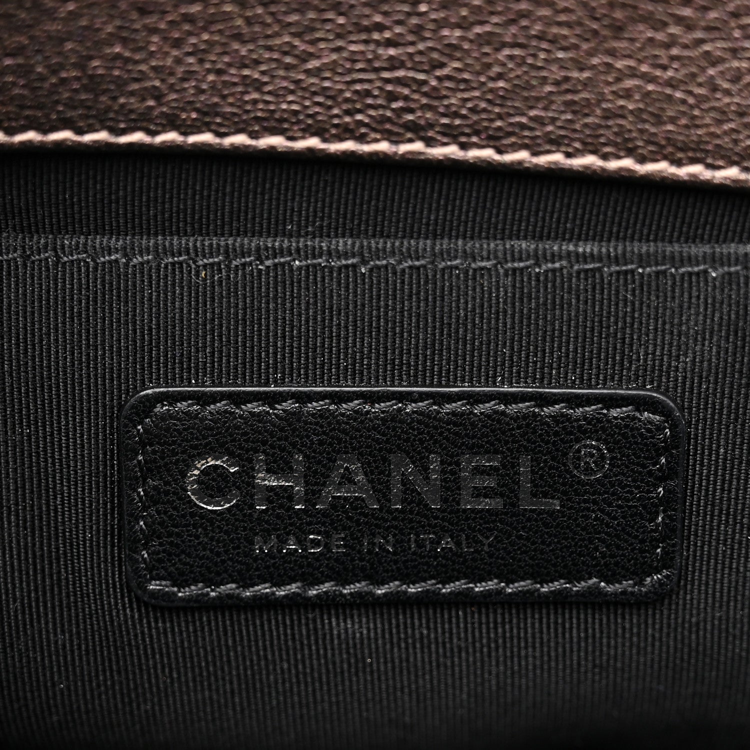 Chanel Iridescent Goatskin Quilted Small Boy Flap Dark Gold 6 of 10