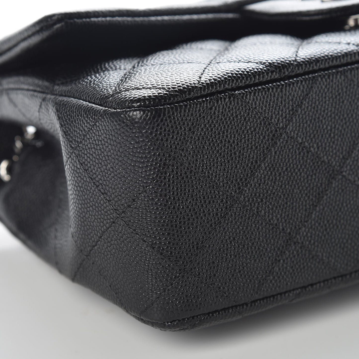 Caviar Quilted Mini Rectangular Flap Black