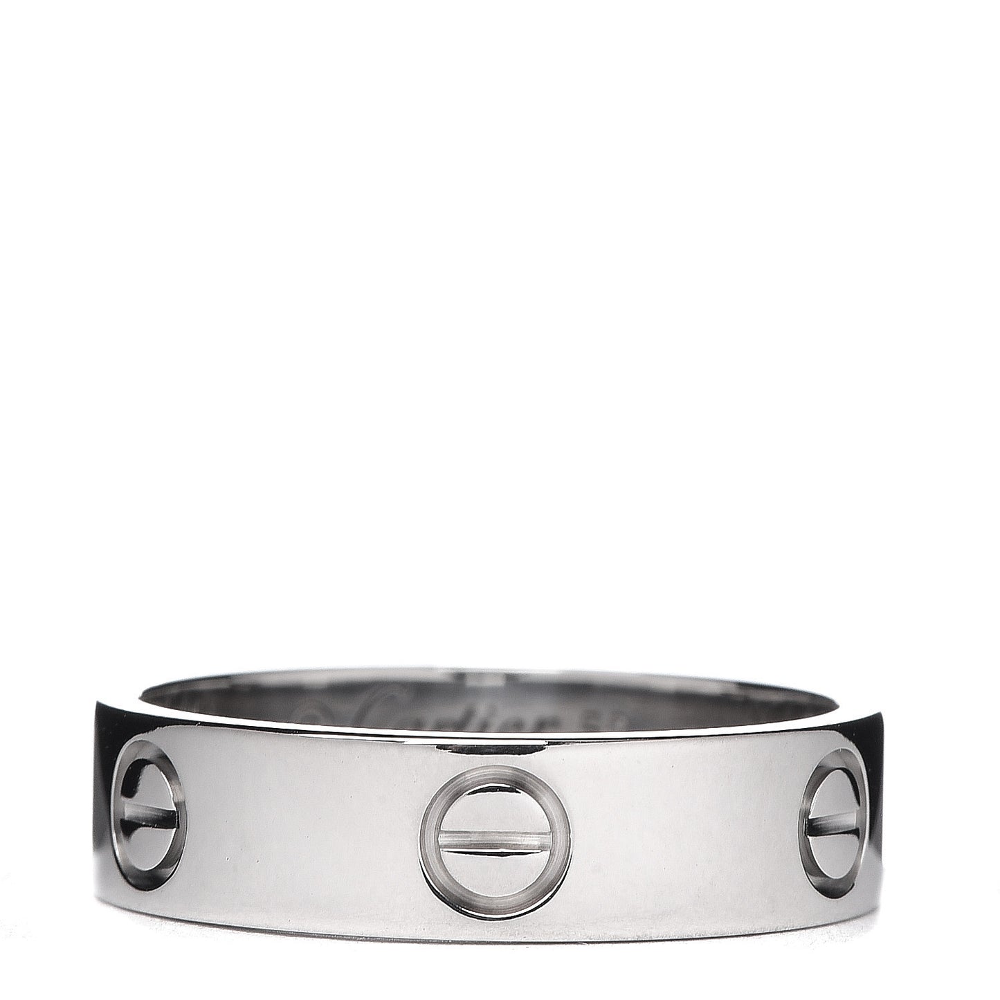 18K White Gold 5.5mm LOVE Ring 59 8.75