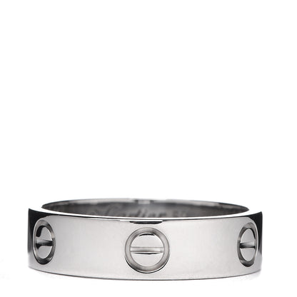 Cartier 18K White Gold 5.5mm LOVE Ring 59 8.75 1 of 6