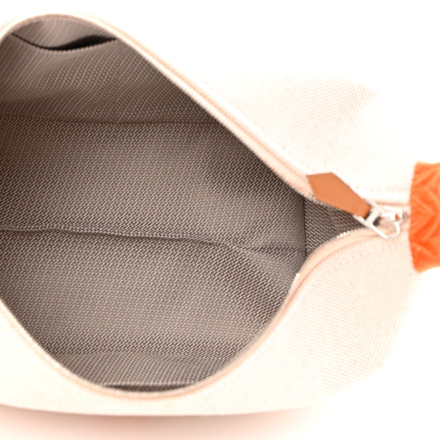 Canvas Small Bride-A-Brac Pouch Natural Orange