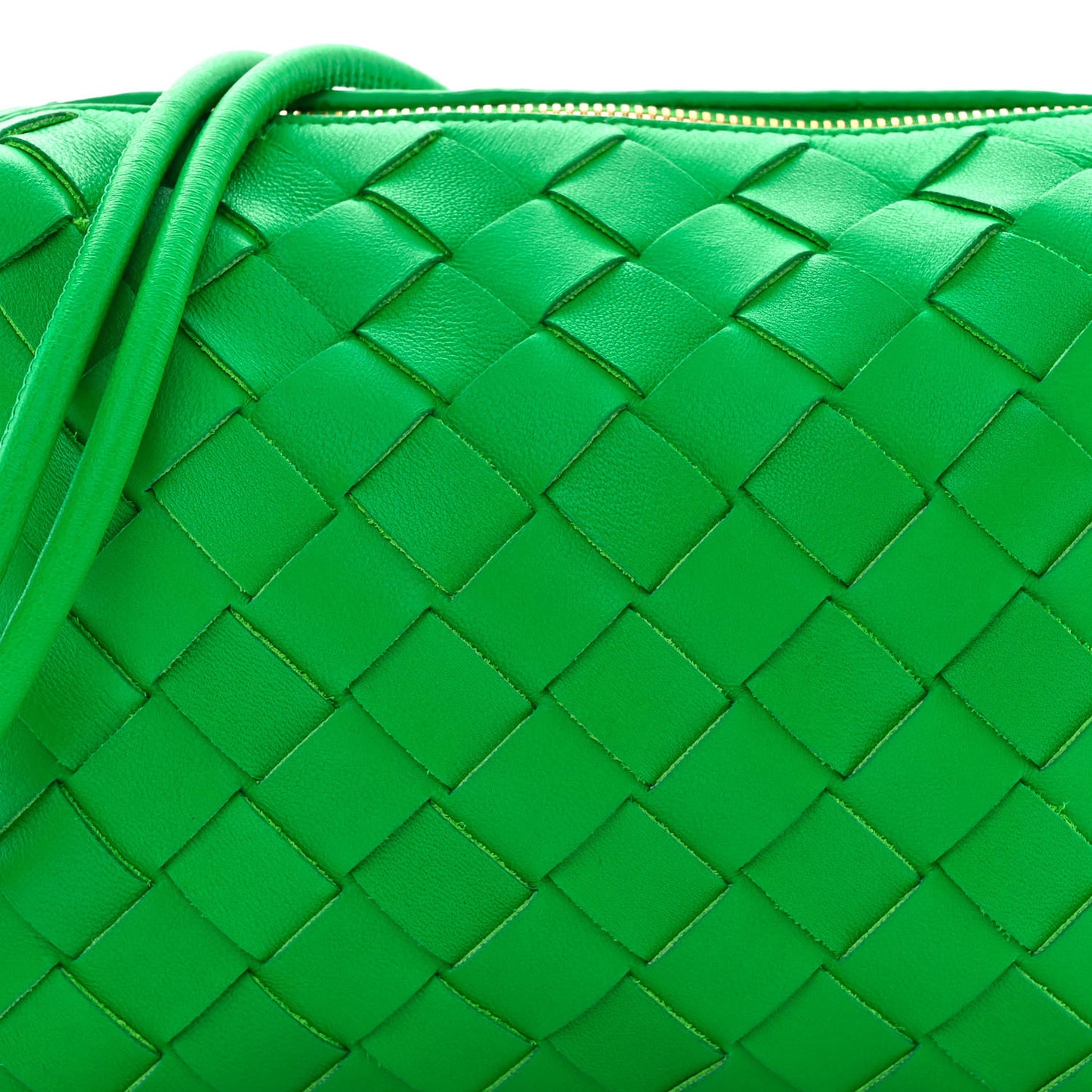 Nappa Intrecciato Mini Loop Camera Bag Parakeet