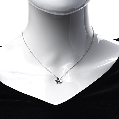Van Cleef & Arpels 18K White Gold Diamond Mini Frivole Pendant Necklace 2 of 7