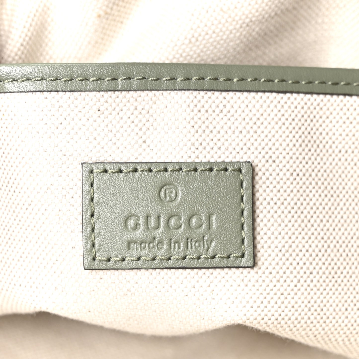 Suede GG Monogram Half Horsebit Medium Shoulder Bag Sage