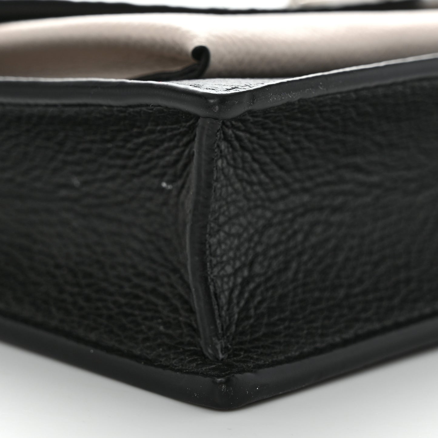 Soft Calfskin Snakeskin My Lockme Chain Bag BB Black White Beige