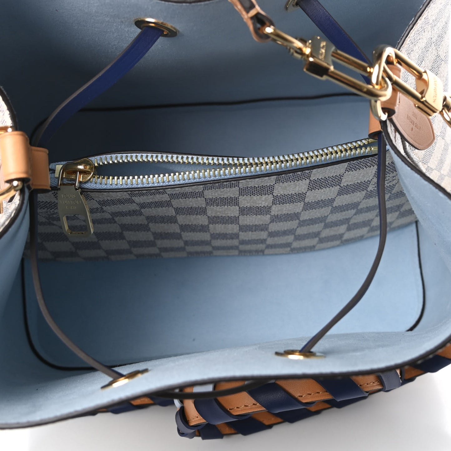 Damier Azur Braided Neonoe MM Blue