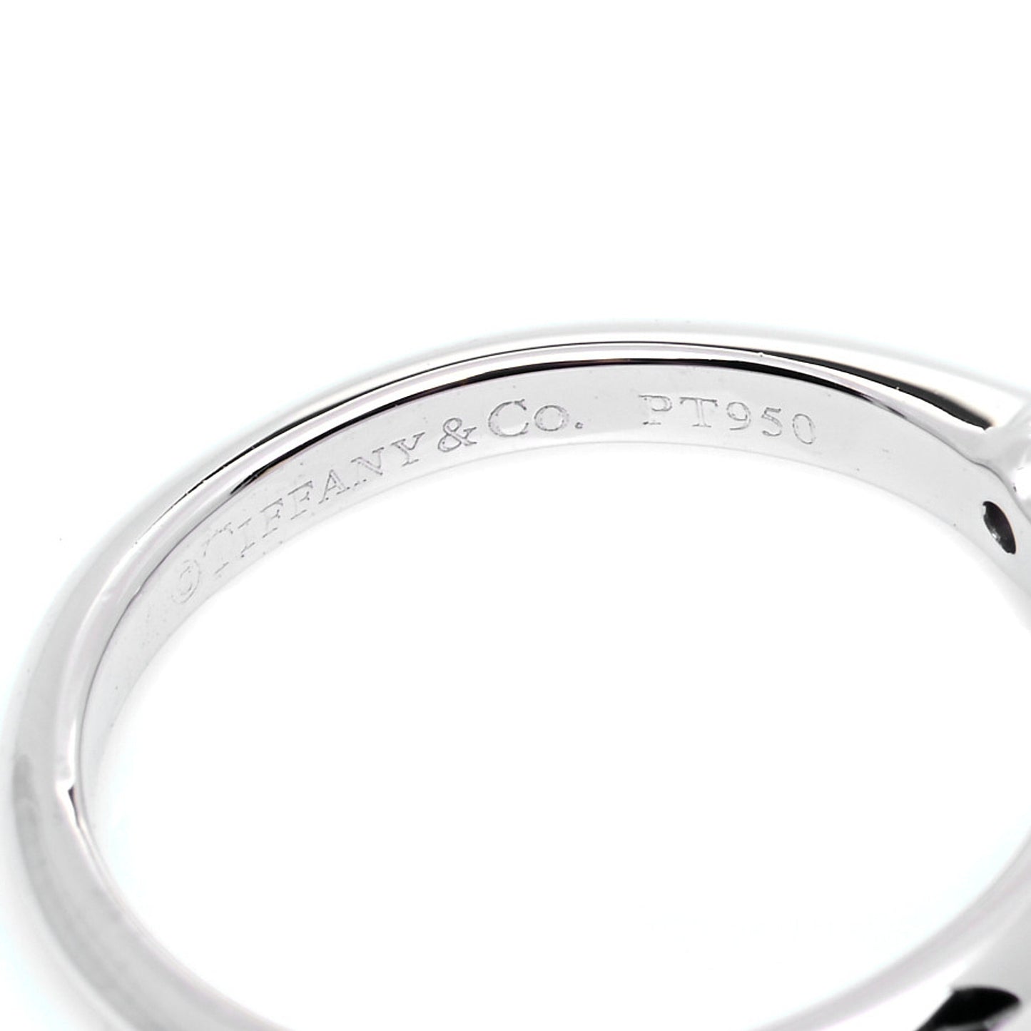 Platinum Diamond .57ct Solitaire Engagement Ring 51 5.75