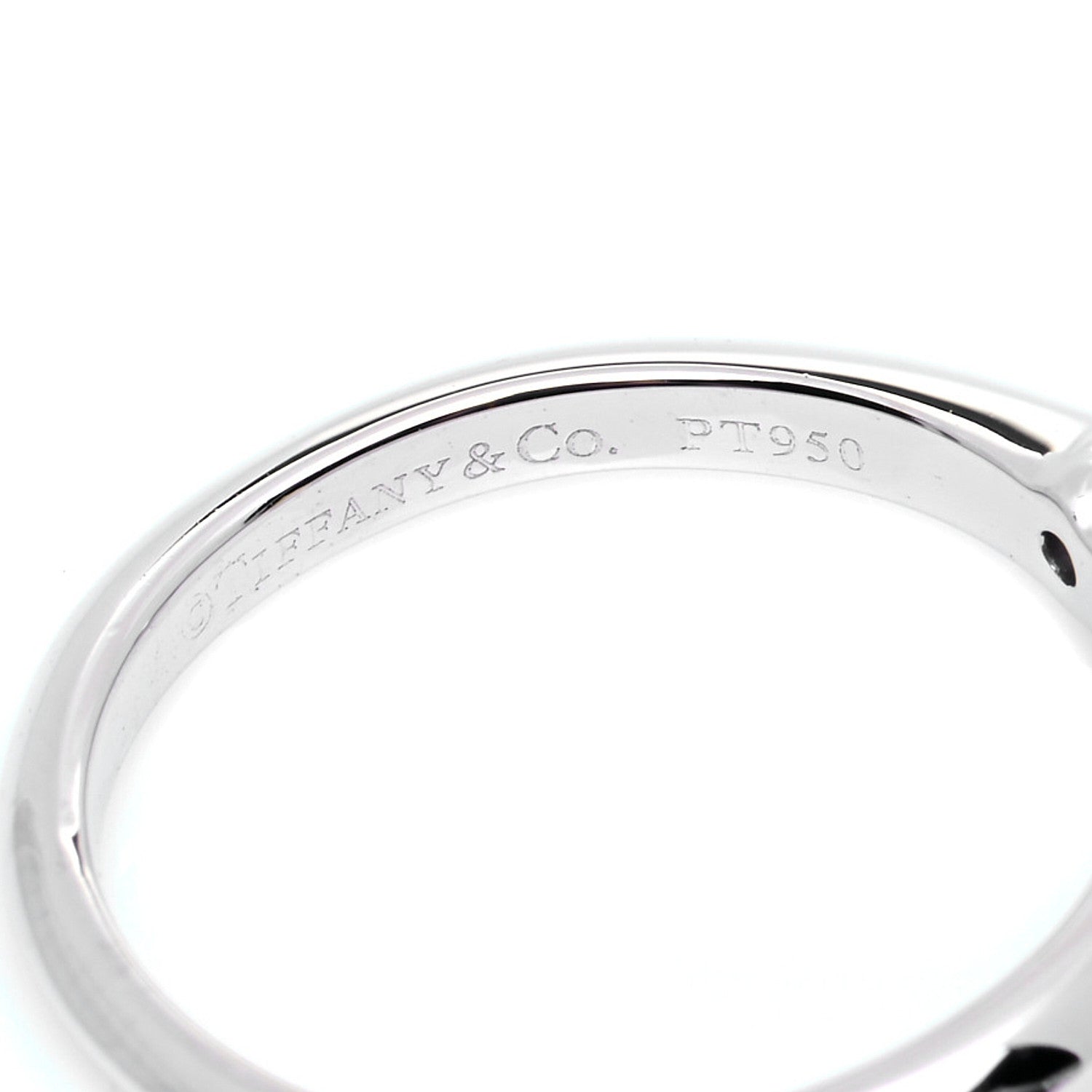 Tiffany Platinum Diamond .57ct Solitaire Engagement Ring 51 5.75 6 of 9