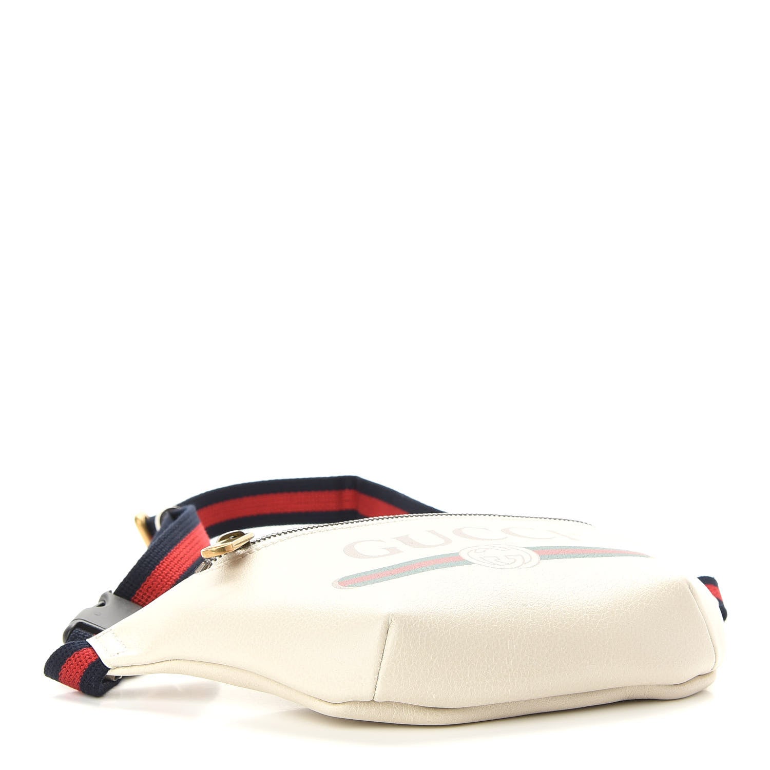 Gucci Grained Calfskin Small Logo Belt Bag White 3 of 8