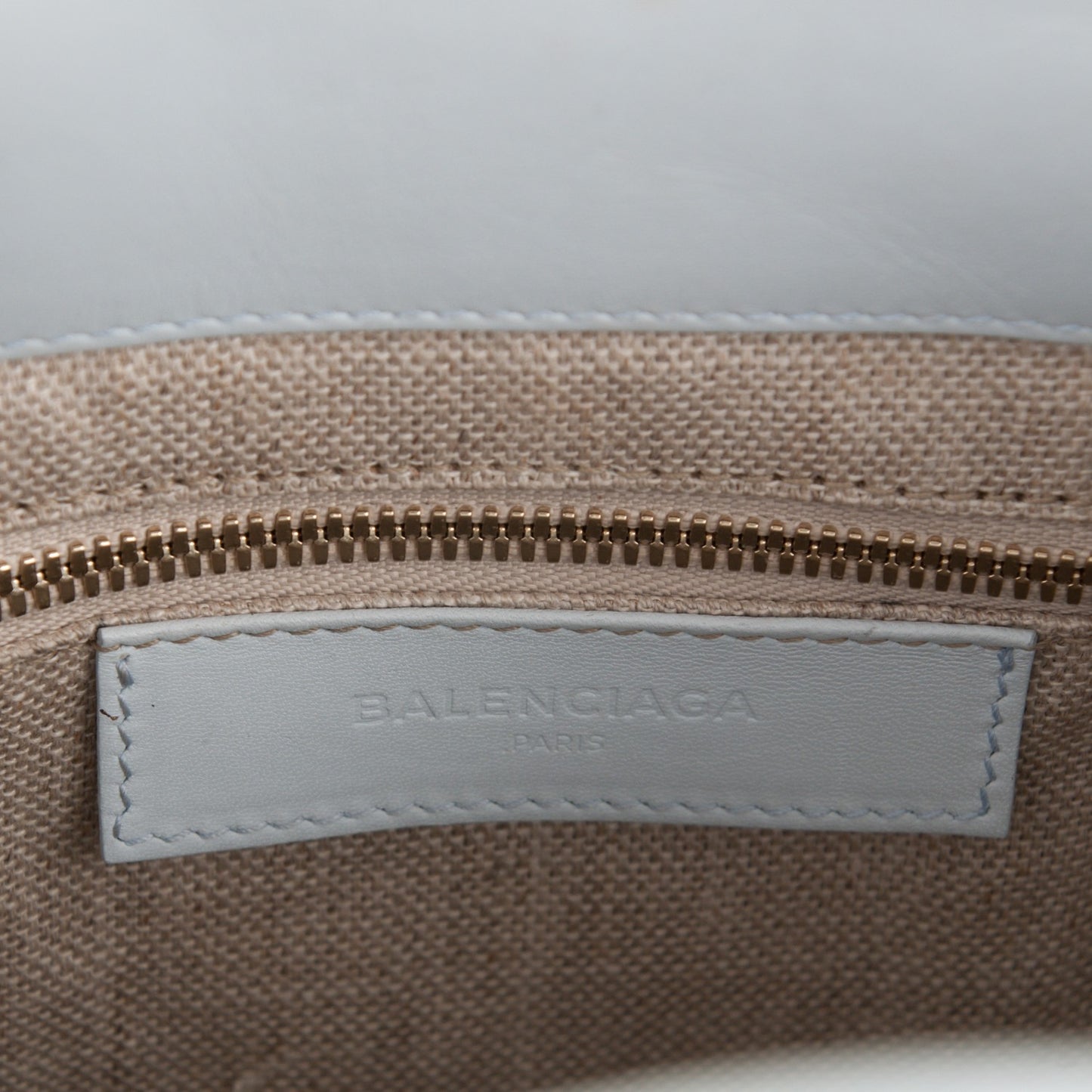 Calfskin Padlock Mini All Afternoon Bleu Cloud