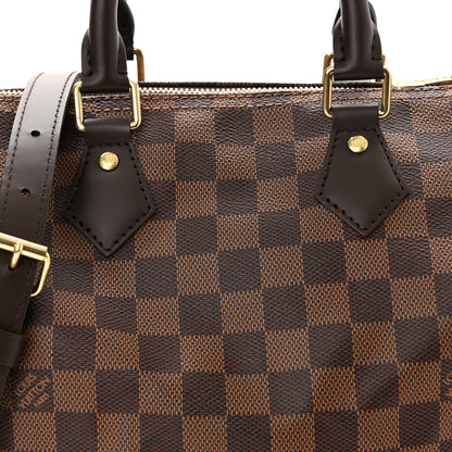 Louis Vuitton Damier Ebene Speedy Bandouliere 25 7 of 9