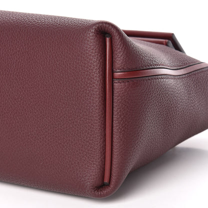 Hermes Togo Sombrero 24/24 29 Bordeaux Rouge H 14 of 15