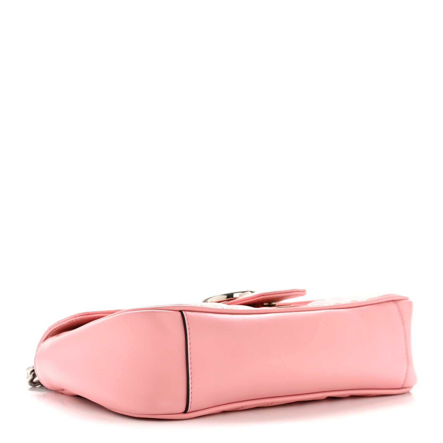 Gucci Calfskin Matelasse Small GG Marmont Shoulder Bag Wild Rose 3 of 12