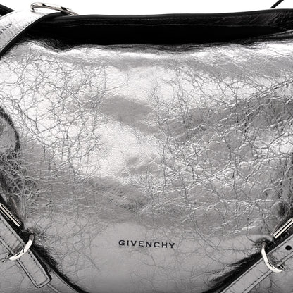Givenchy Metallic Calfskin Medium Voyou Bag Silver 8 of 10