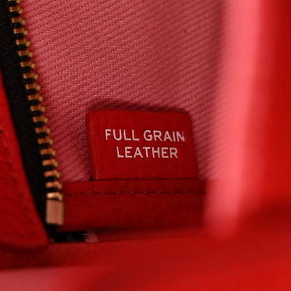 Marc Jacobs Grained Calfskin Small The Tote Bag True Red 7 of 12