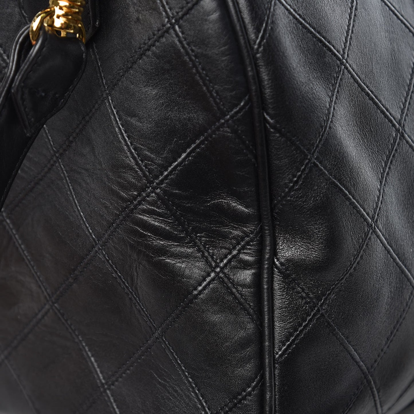 Calfskin Stitched CC Boston Black