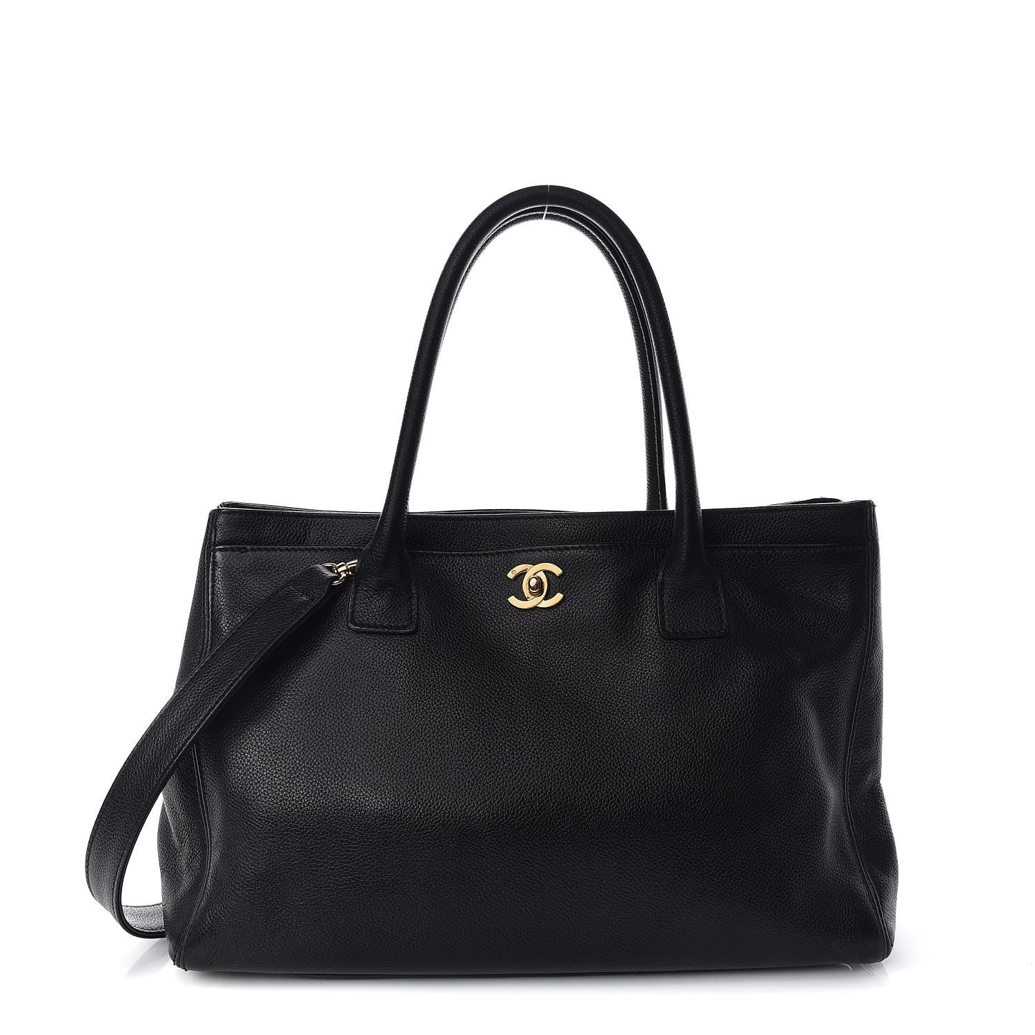 Chanel Calfskin Cerf Shopper Tote Black 1 of 19