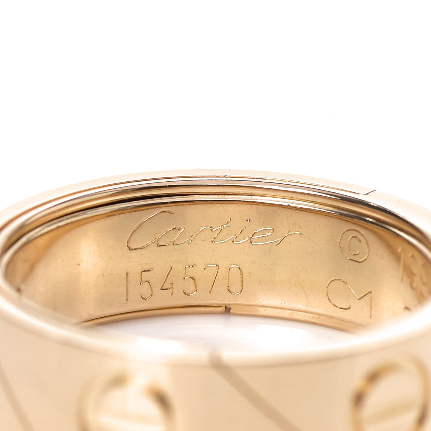 18K Yellow Gold 7mm Astro LOVE Ring 63 10.25