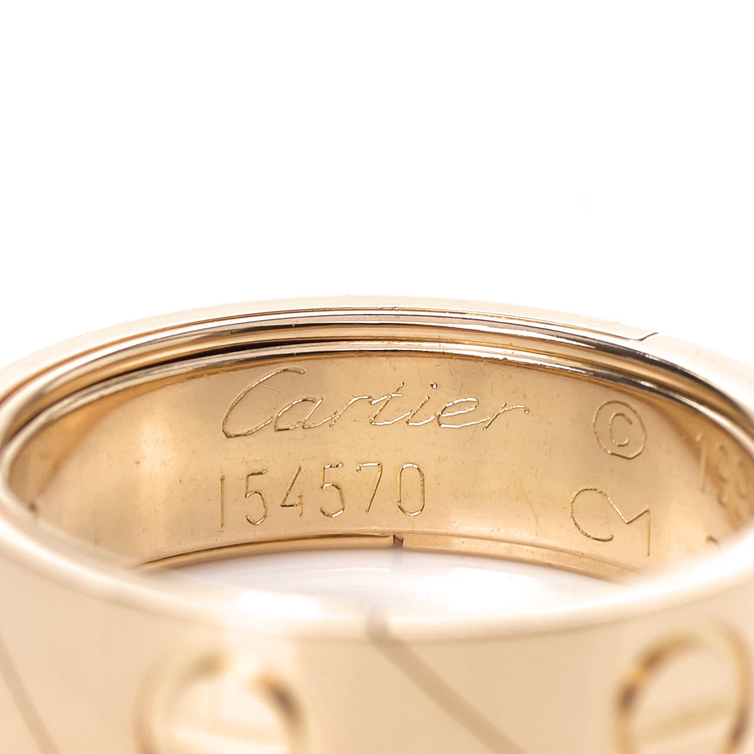 Cartier 18K Yellow Gold 7mm Astro LOVE Ring 63 10.25 5 of 6