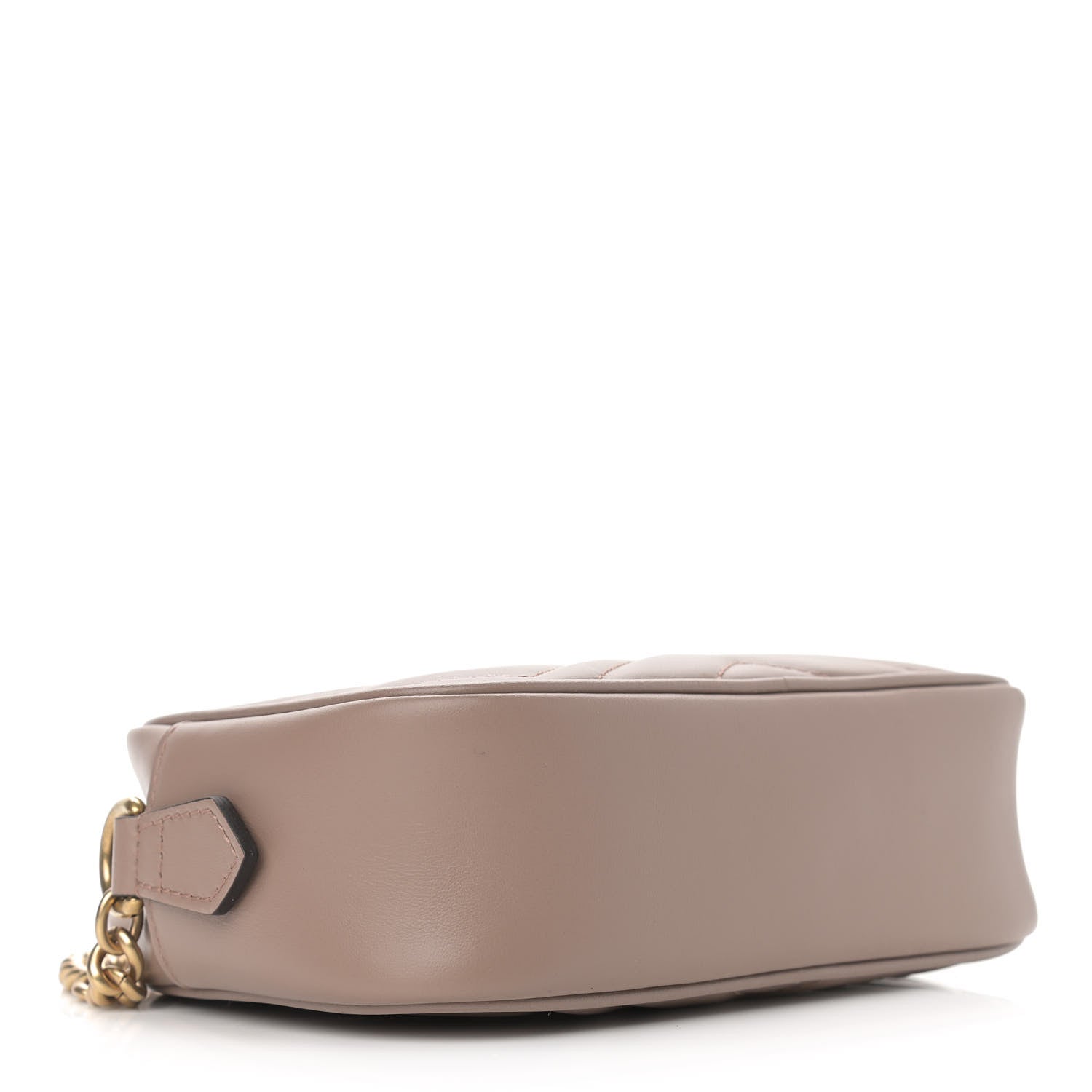 Gucci Calfskin Matelasse Mini GG Marmont Chain Shoulder Bag Porcelain Rose 4 of 10