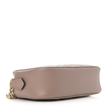 Gucci Calfskin Matelasse Mini GG Marmont Chain Shoulder Bag Porcelain Rose 4 of 10