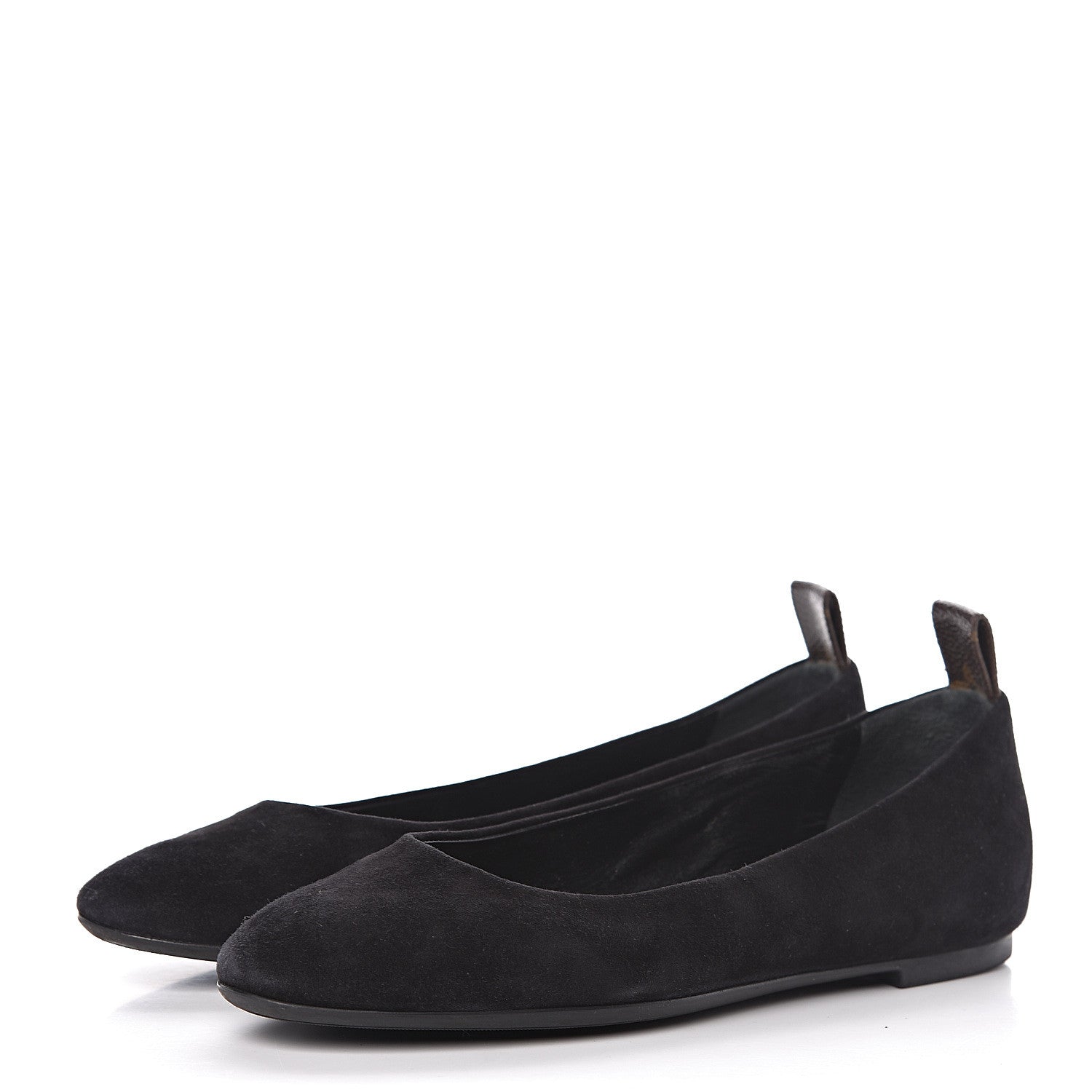 Louis Vuitton Suede Monogram Uniformes Ballet Flats 36.5 Black 3 of 11