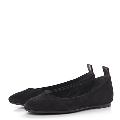 Louis Vuitton Suede Monogram Uniformes Ballet Flats 36.5 Black 3 of 11