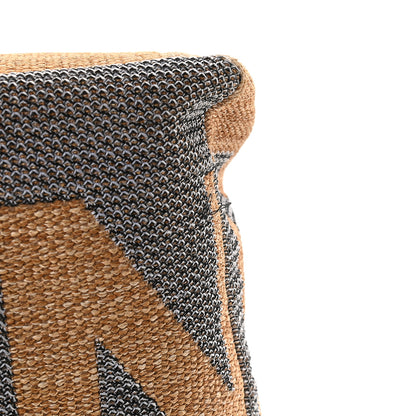 Chanel Mixed Fibers Shopping Bag Blue Beige 12 of 13