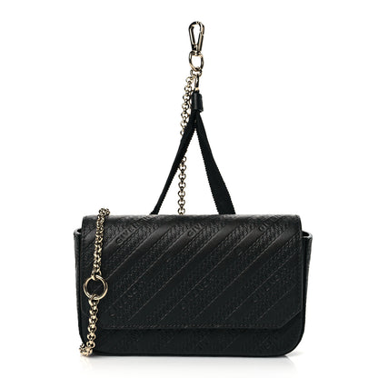 Givenchy Calfskin Embossed Logo Bond Chain Camera Bag Black 1 of 10