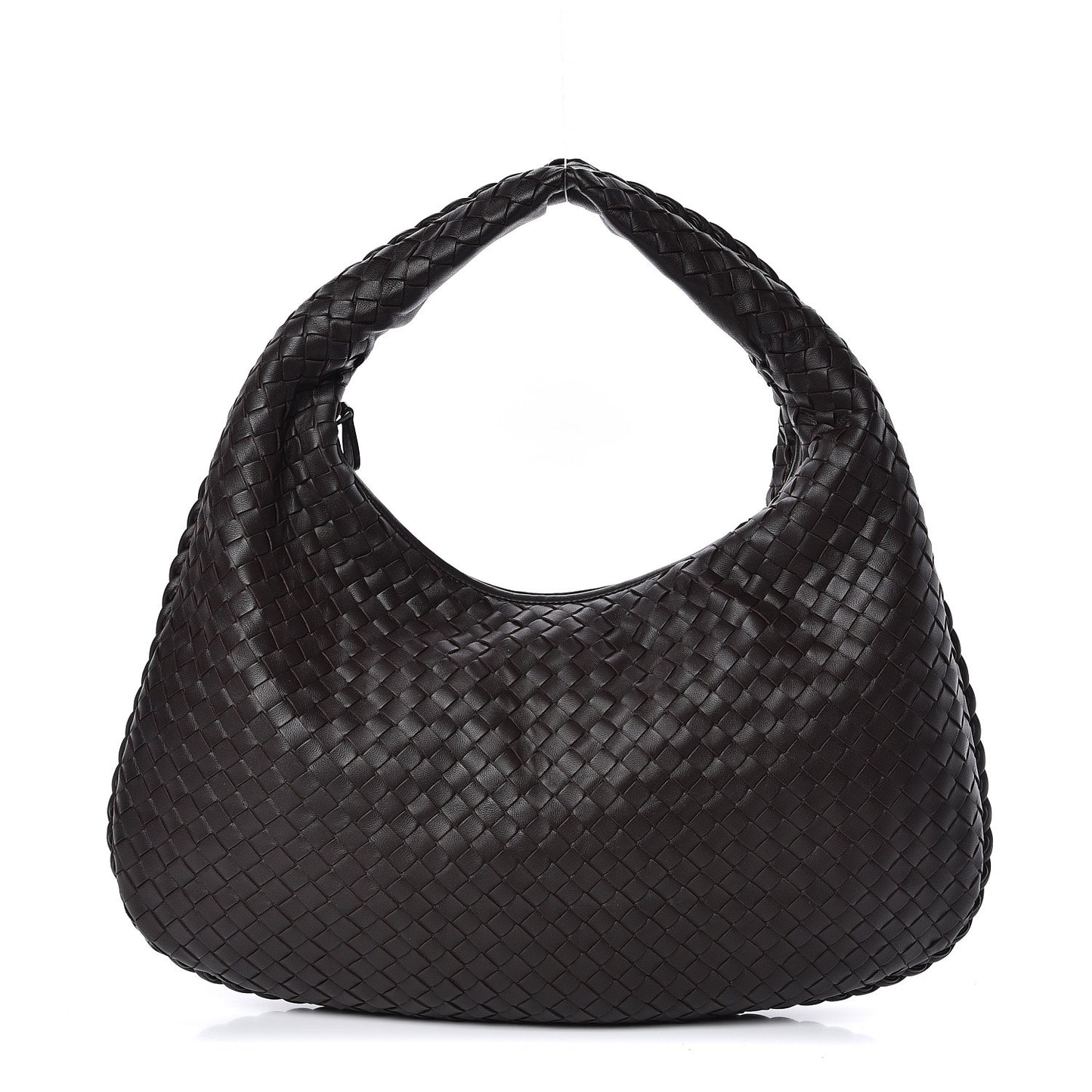 Nappa Intrecciato Medium Veneta Hobo Ebano