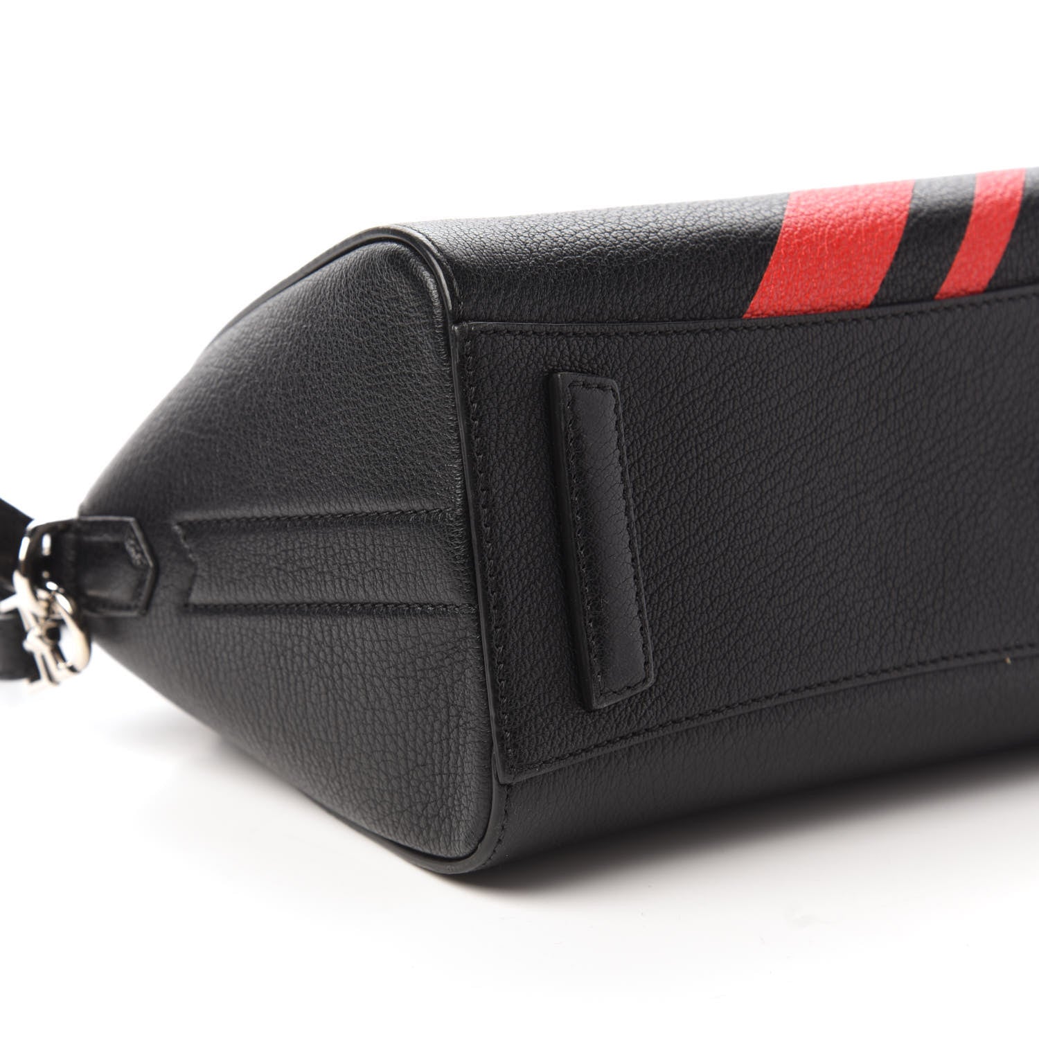 Givenchy Sugar Goatskin Striped Mini Antigona Black 6 of 10